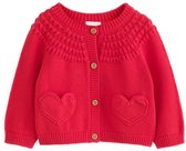 Next - Meisjes - Babyvestje met knopen en hartje op zak - Rood