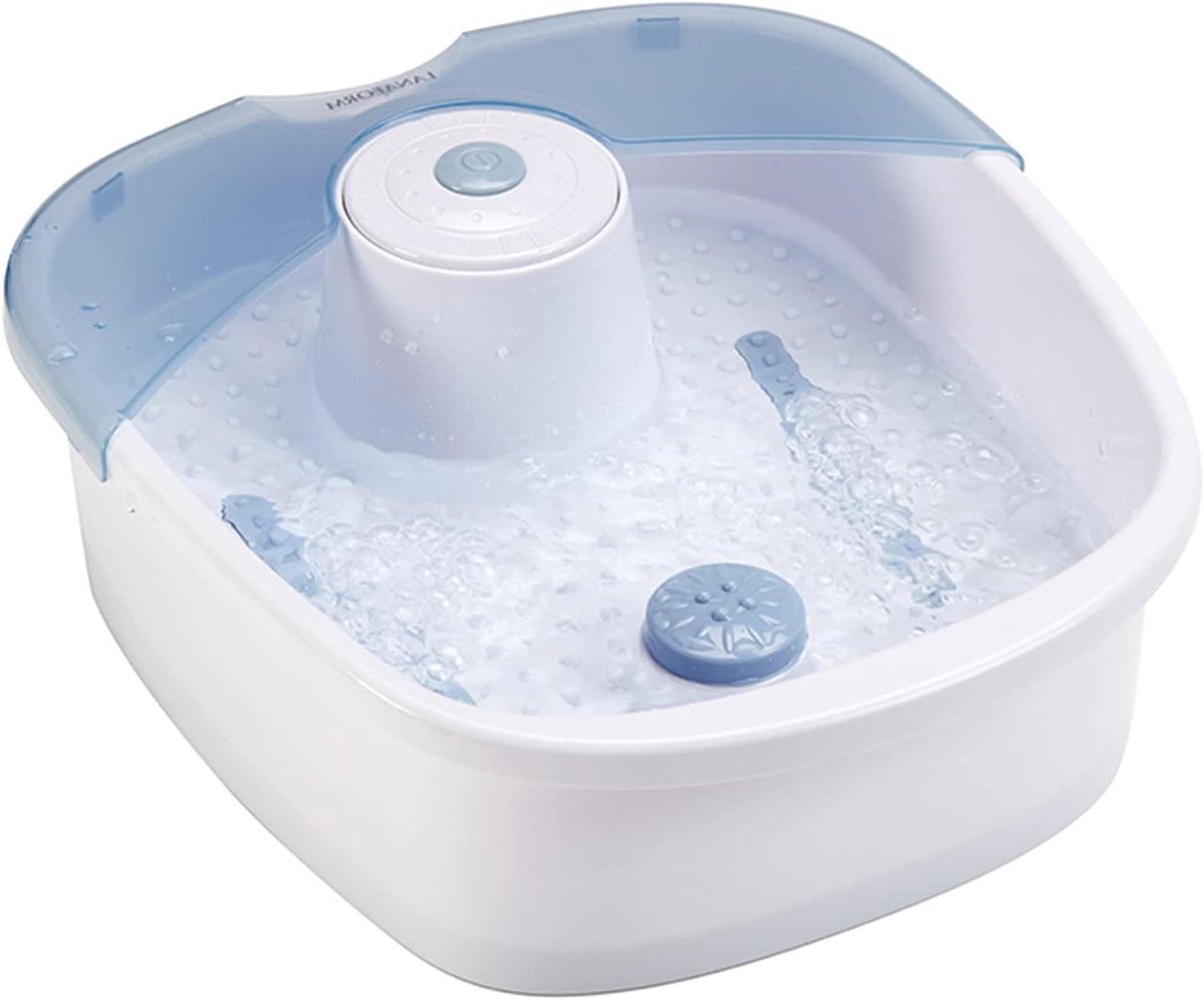 Voetenbad - Massage apparaat - Ontspanning thuis - Bubbelmassage functie - 33.2 x 39.5 cm - Wit