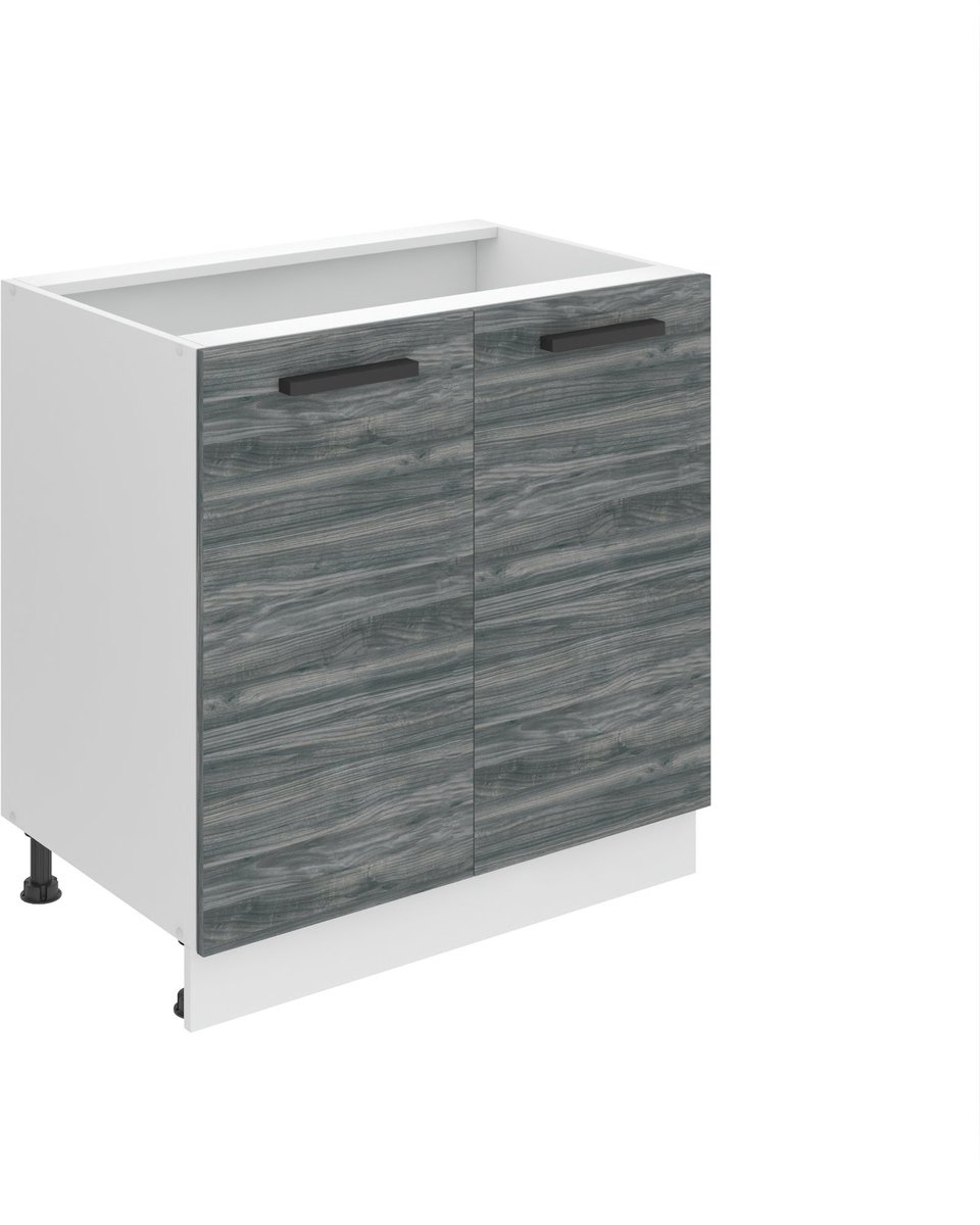 BELINI Keukenonderkast SD 80 cm met 2 Deuren - Glamour Wood