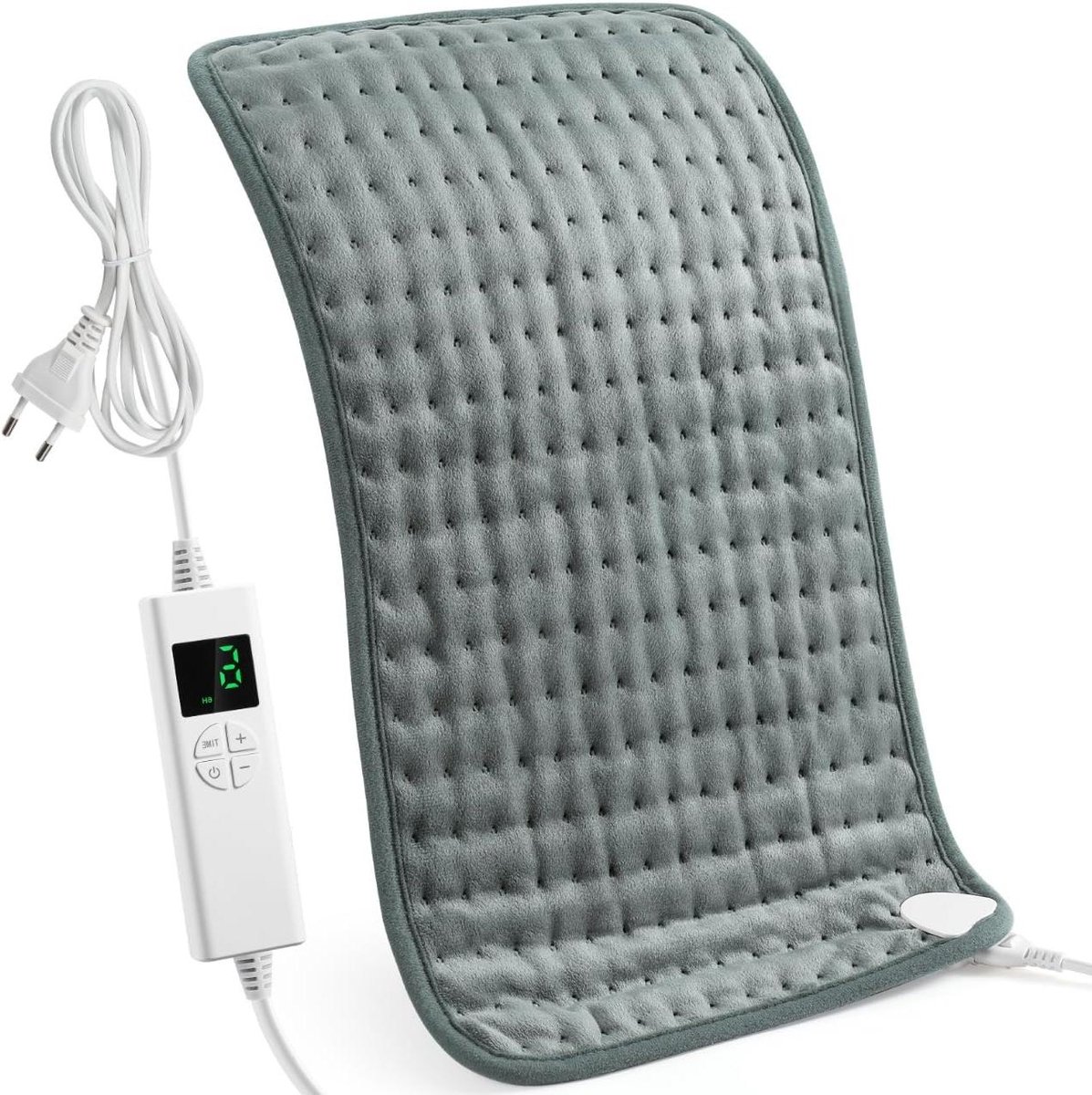 Verwarming Pad - Warmtekussen Elektrisch - Spierpijn Verlichten - Automatische Uitschakeling - 44 x 84 cm - Grijs