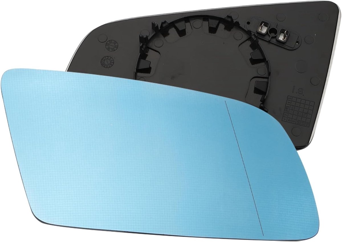 Zijspiegel glas voor BMW 5 Serie E60 E61 E63 E64 (2003-2010) - Verwarmd blauw glas, vervangend onderdeel, hoge kwaliteit
