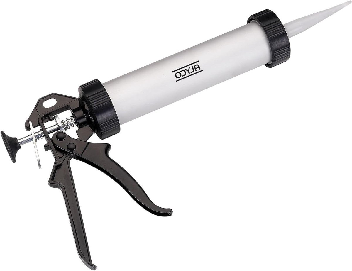 Kitspuit Aluminium - Mortel Applicator - Voegen Aanbrengen - Anti-Druppelsysteem - 300 ml - Aluminium
