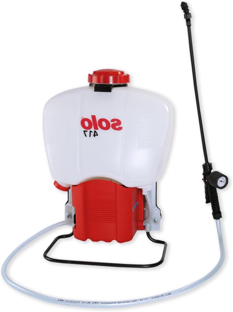 Accu rugspuit - Druksproeier - Planten verzorgen - Onderhoudsvrije accu - 18 liter - Wit