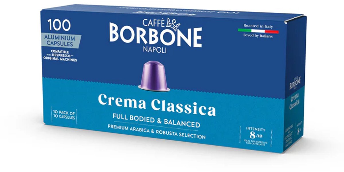 Caffè Borbone - Nespresso - Crema Classica - 10x 10 cups