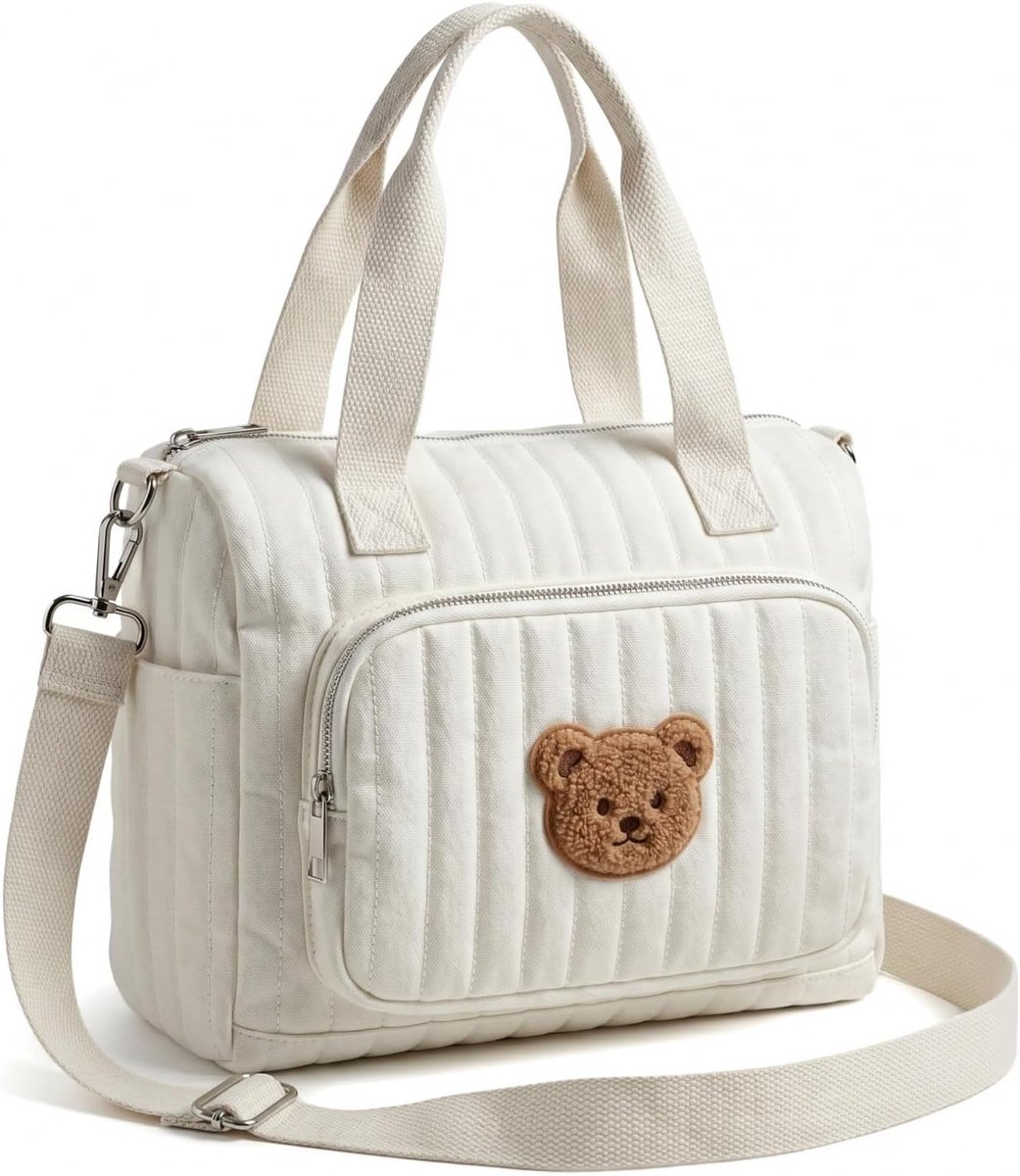 SnelShoppen - Compacte Luiertas voor Onderweg, Afwasbaar en Handzaam (11 x 24 x 20 cm), Organizer voor Luiers, Vochtige Doekjes en Speelgoed met Schat