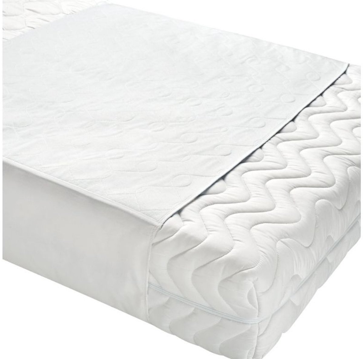 Briljant Care Basic Wasbare onderlegger met vleugels - Waterdicht - 95°C Wasbaar - Voor Bed en Matras
