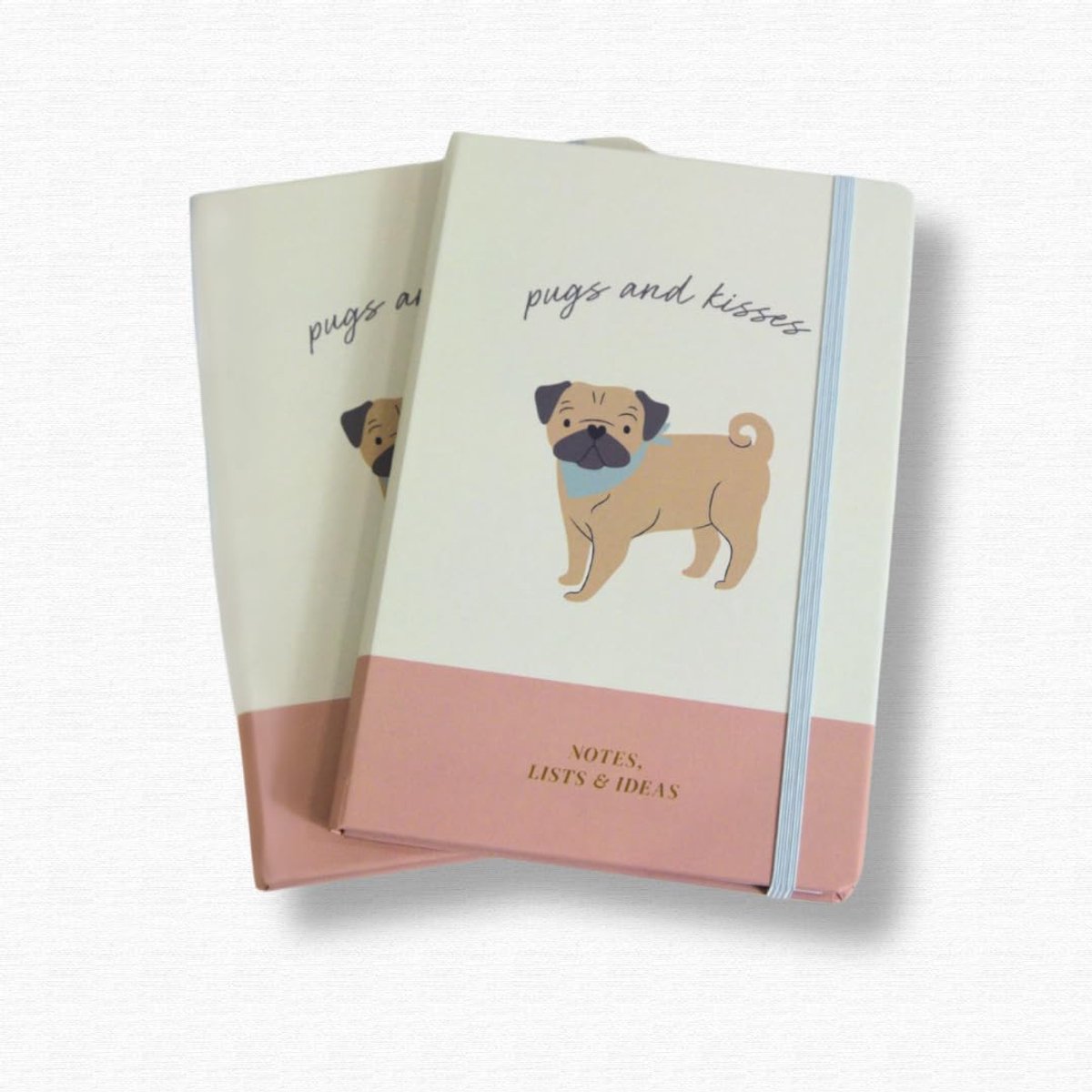 SnelShoppen - Cute CREATIONS A5 Notitieboek met Harde Kaft, Gevoerd Dagboek voor Schrijven, Plannen, Studeren, Cadeau met Schattig Hondenontwerp (2, M