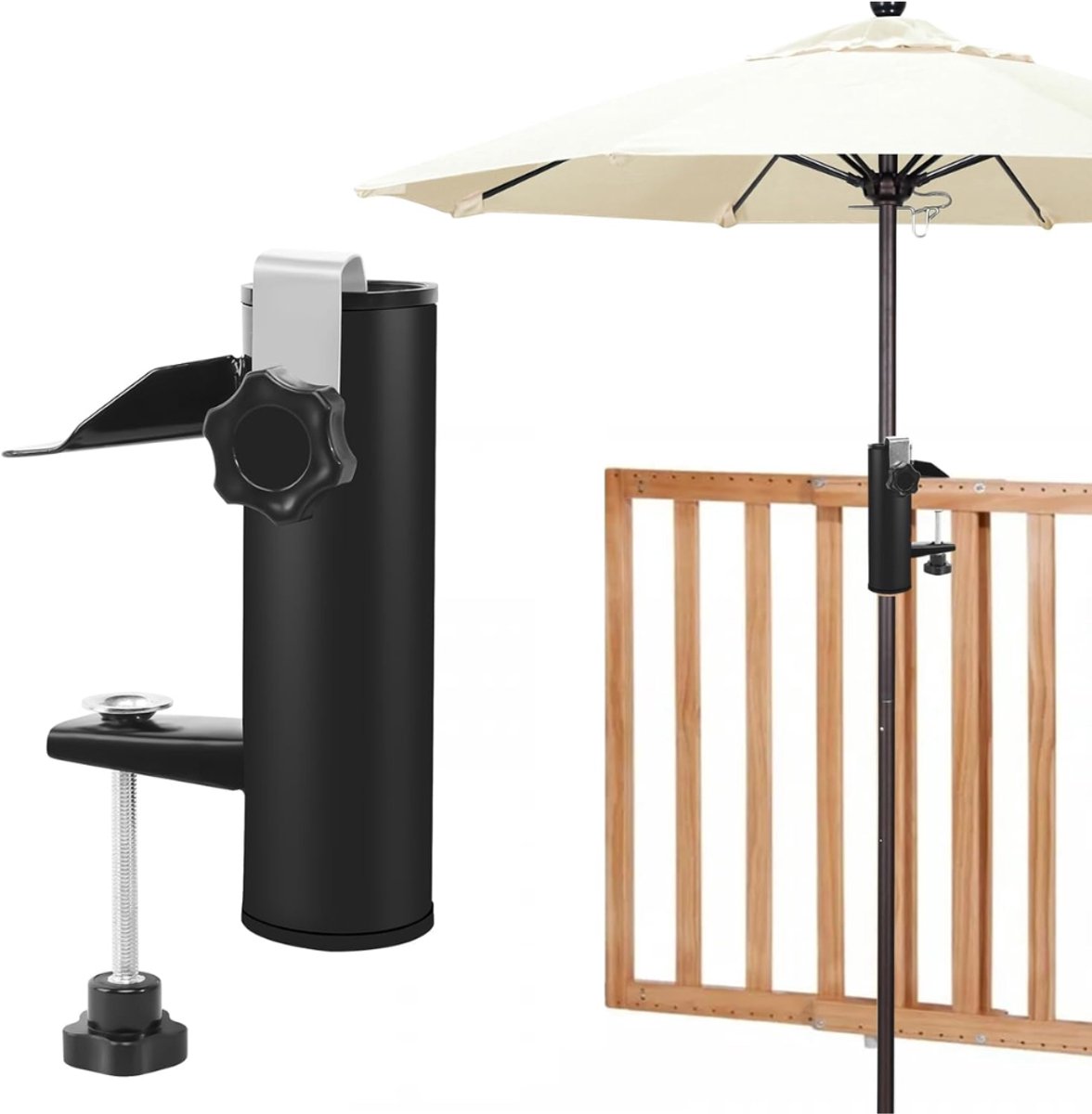 ZRNS® Parasolhouder Balkon - Parasolklem - Balkonklem Parasol