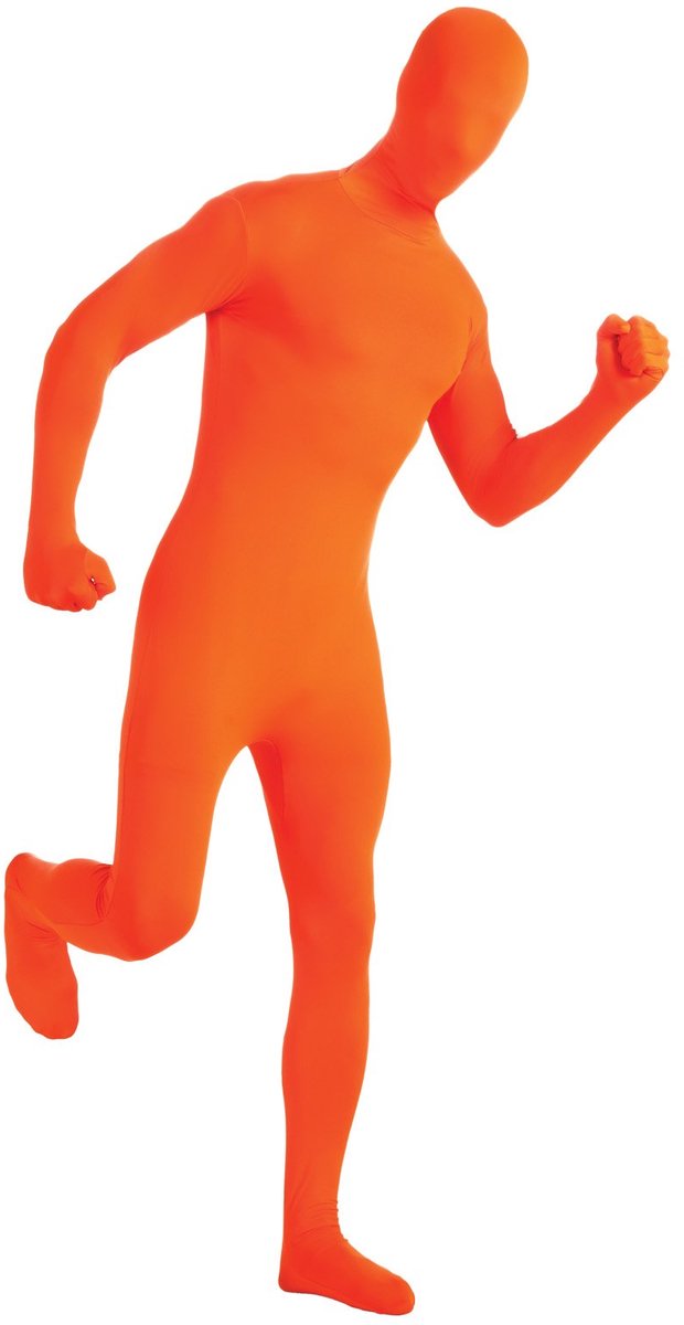 Oranje volledig lichaamskostuum
