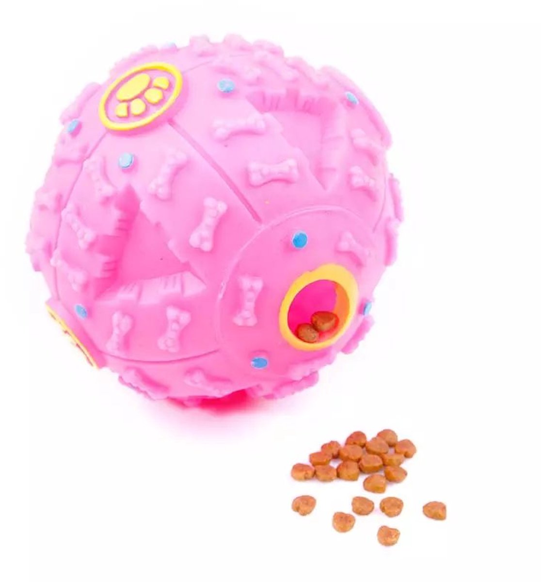 Plastic snackbal ChewFood Blauw, S