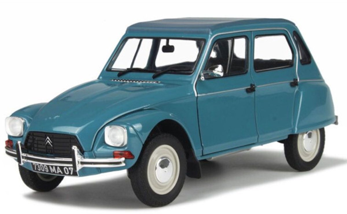 Citroen Dyana 6 1967 Blauw Modelauto 1/18 Solido