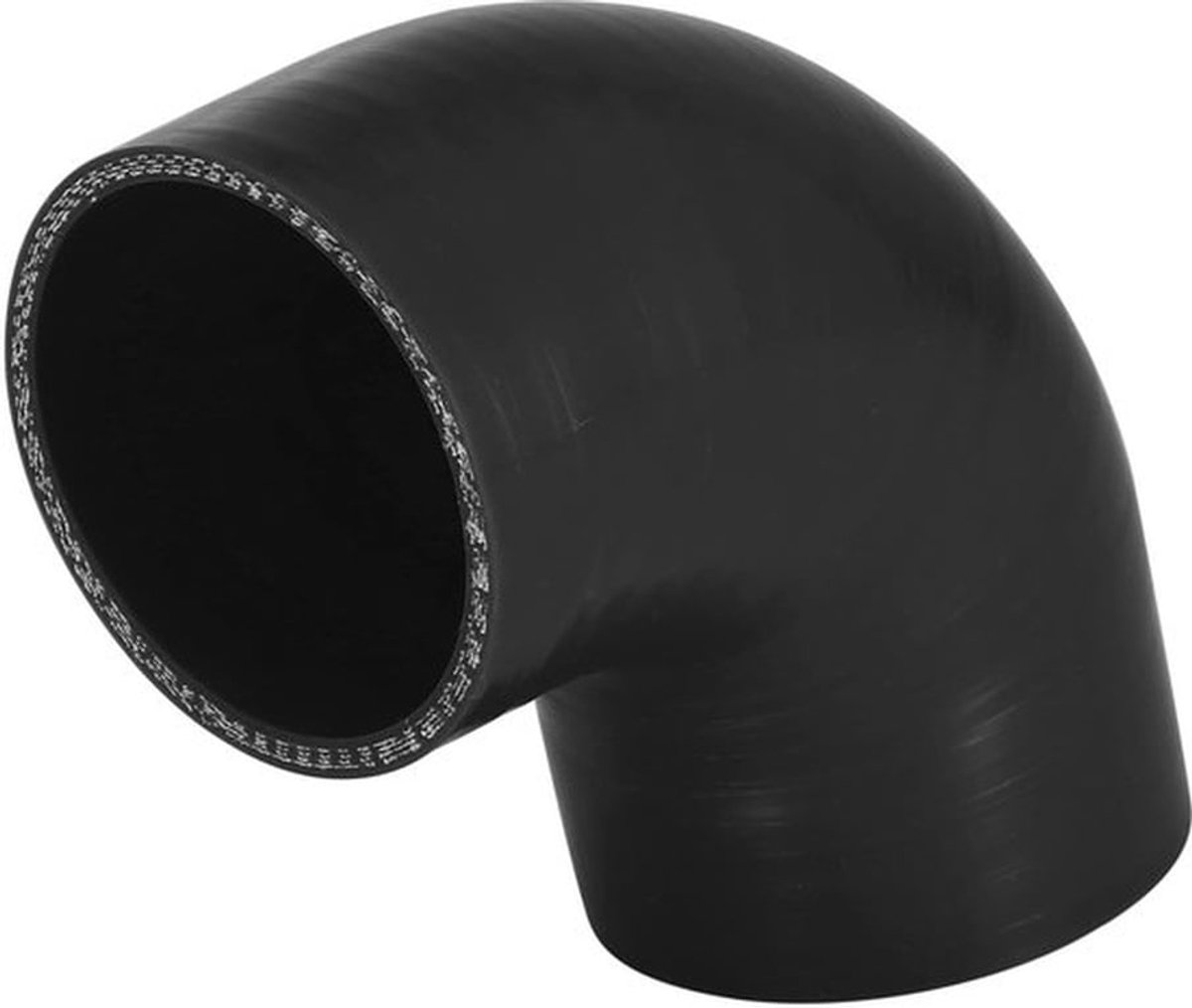 Koppeling 90 Graden - Siliconen Slang - 76mm - 3" Binnendiameter - Zwart - Duurzaam Materiaal