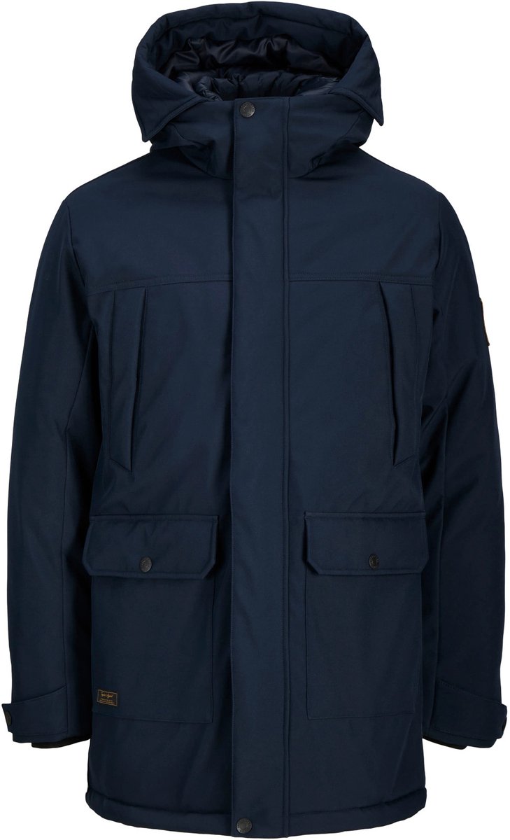 Jack & Jones - Heren Jas winter Finn Softshell Parka - Blauw - Maat L