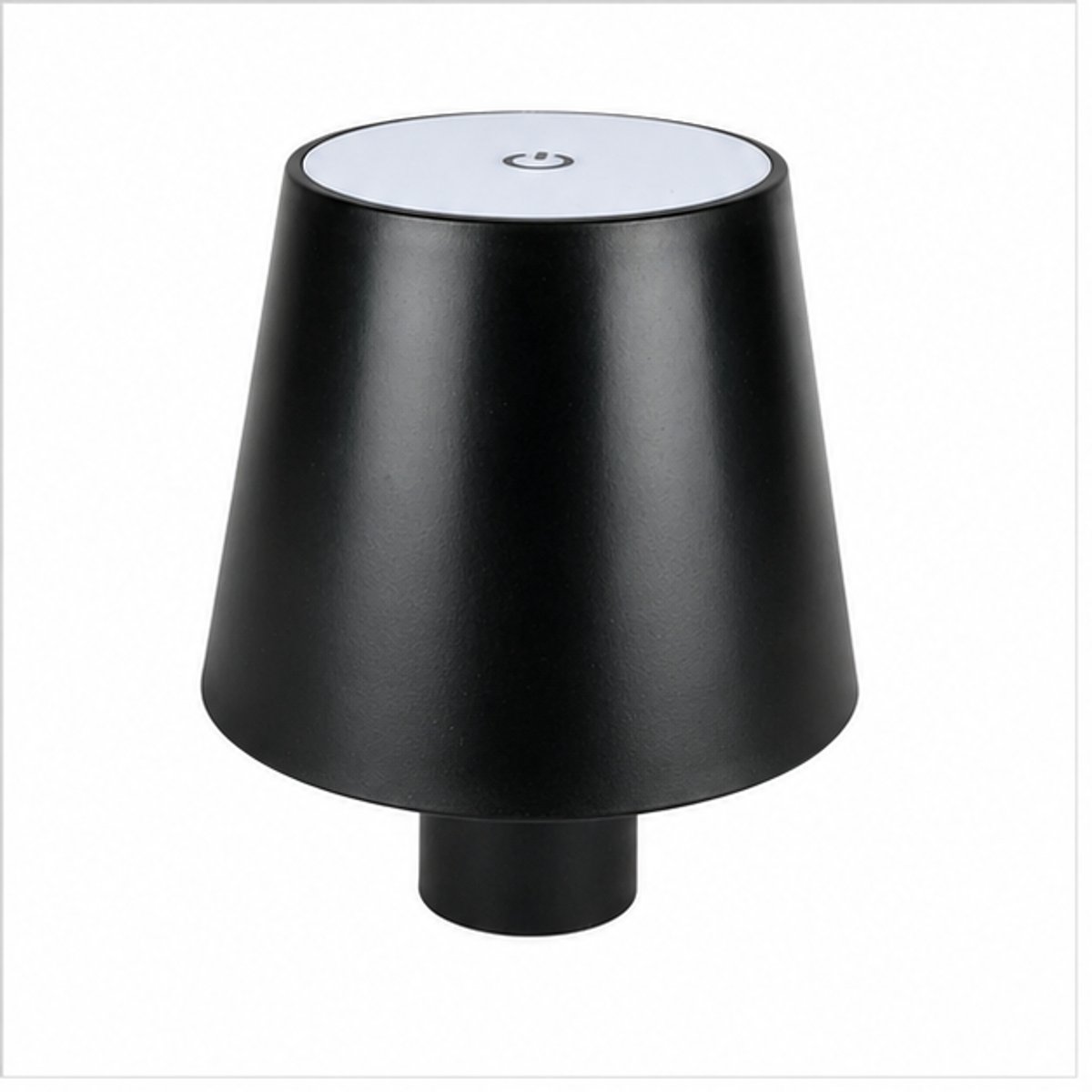 Flessenlamp zwart - draadloze tafellamp met touch dimmer - 1 stuk