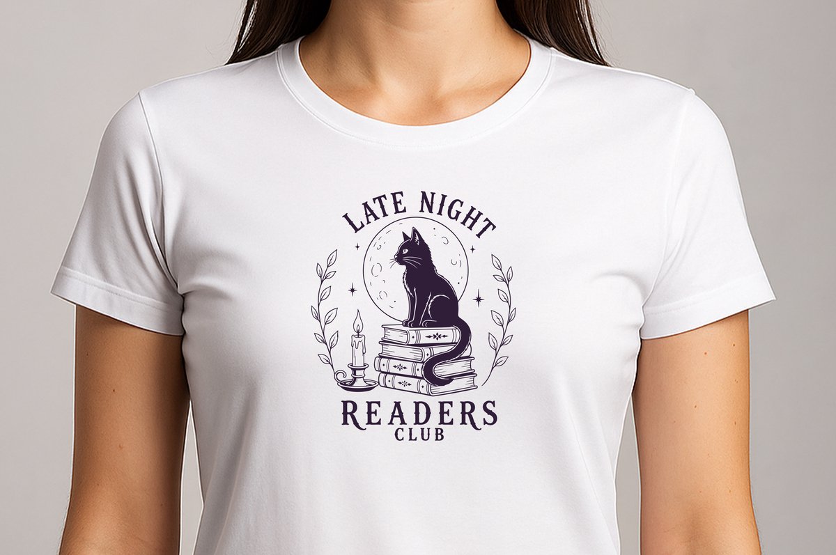 Late Night Readers Club - T Shirt - Sarcastische Humor - Schattige - Katten