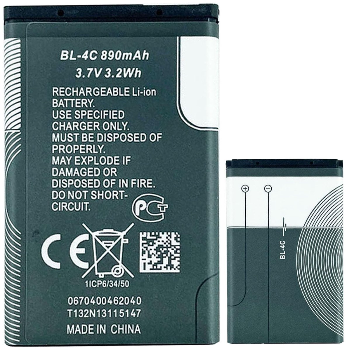 Solidchoice - BL-4C Vervangende Accu voor Bea-fon S33 Senioren Telefoon