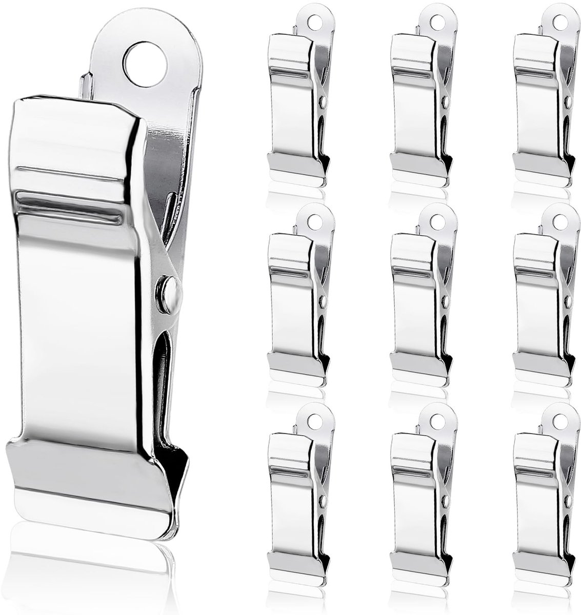 Solidchoice - 10 Stuks Mini Metalen Klemmen - Zilveren Krokodillenklemmen voor Diverse Toepassingen