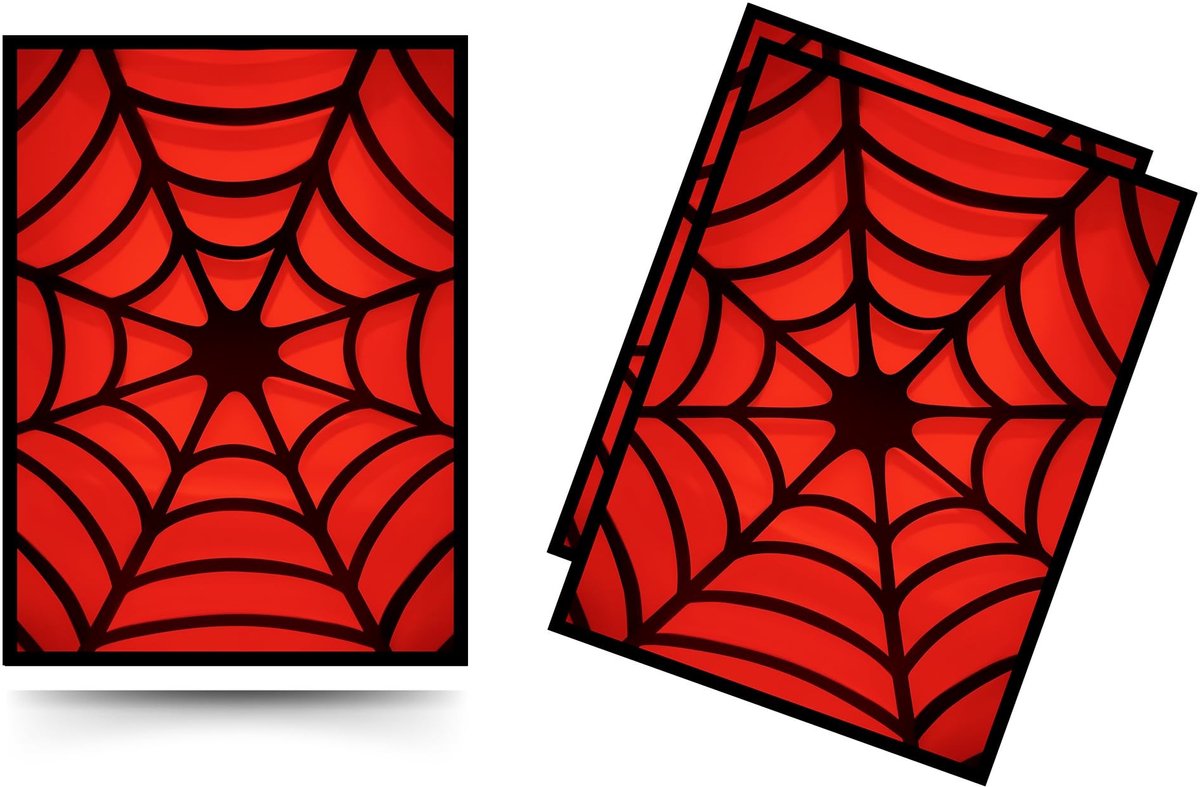 Solidchoice - Set van 100 Kaarthoezen met Matte Achterkant en Heldere Voorkant (66 x 92 mm)