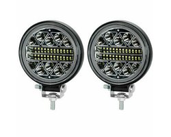 LED-werklampen - 2 stuks - 102W - 34 LED's - 12V/24V – Geschikt voor tractoren, SUV's, boten en vrachtwagens - Achteraf gemonteerde schijnwerpers voor terreinvoertuigen - Schijnwerpers