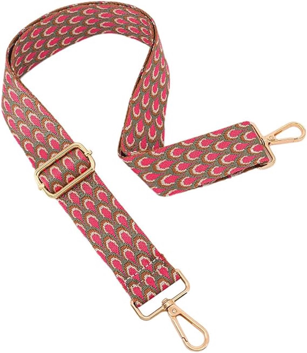 Schouderriem voor tas - Vervangende Schouderriem - Verstelbare Crossbody Band - Breed Ontwerp - Geschikt voor Dameshandtassen - Stevig en Comfortabel - Lengte Verstelbaar - Universele Bevestigingsclips - Praktisch Accessoire