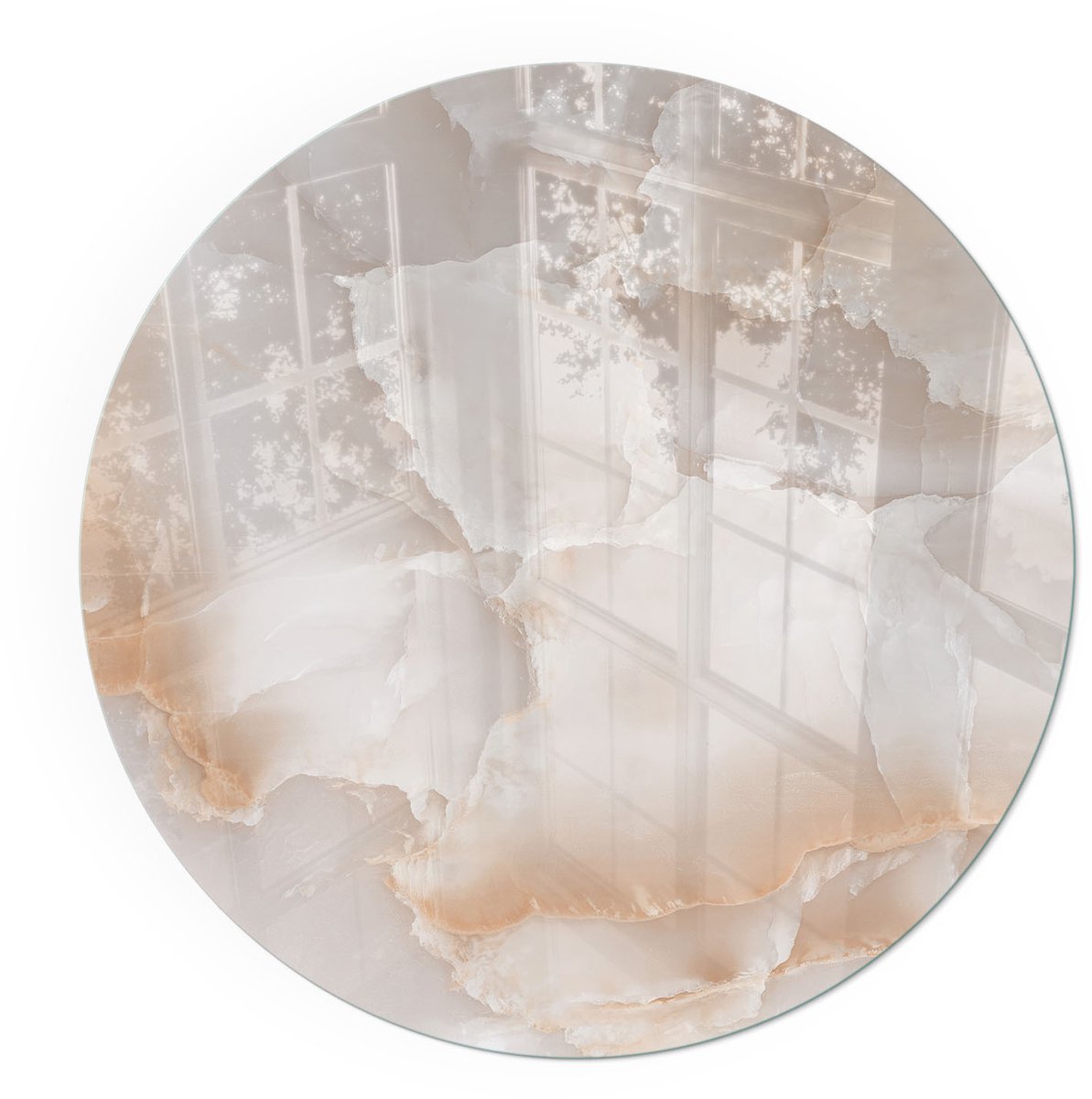 ArtPrintCavePlaat onder houtkachel - 60x60cm - Vloerplaat voor kachel - Kachel vloerplaat Beige - Vloerplaat openhaard