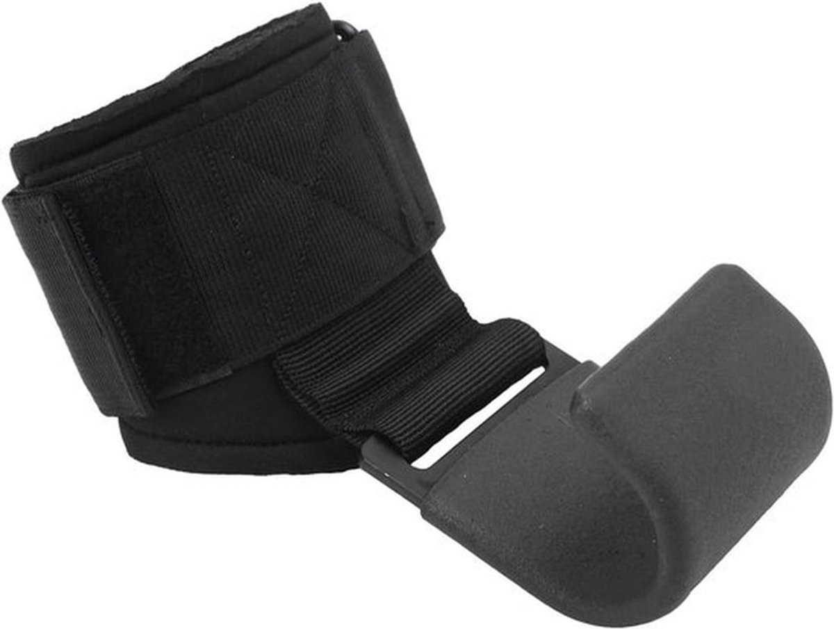 Verstelbare Gewichtheffer Haakbanden, Antislip Rubber Polsbandage voor Fitness, Krachttraining, Bodybuilding en Crossfit, Ideaal voor Barbell Rows en Workouts