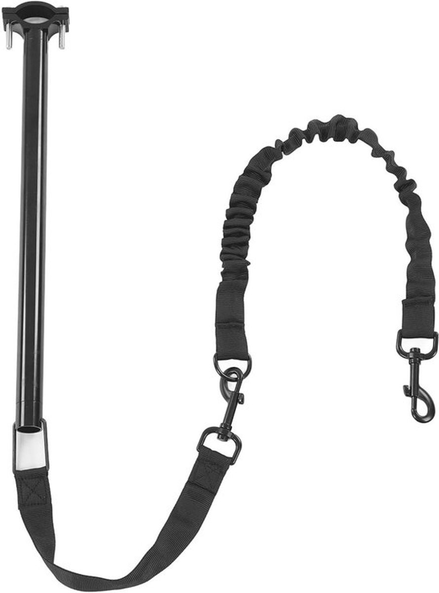 - Fiets Hondenriem - Hondenfietsriem - Roterende Hondenfietsriem - Nylon Metaalmateriaal - Intrekbare Handsfree Huisdierriem - Geschikt voor Buitenoefeningen - Grijs