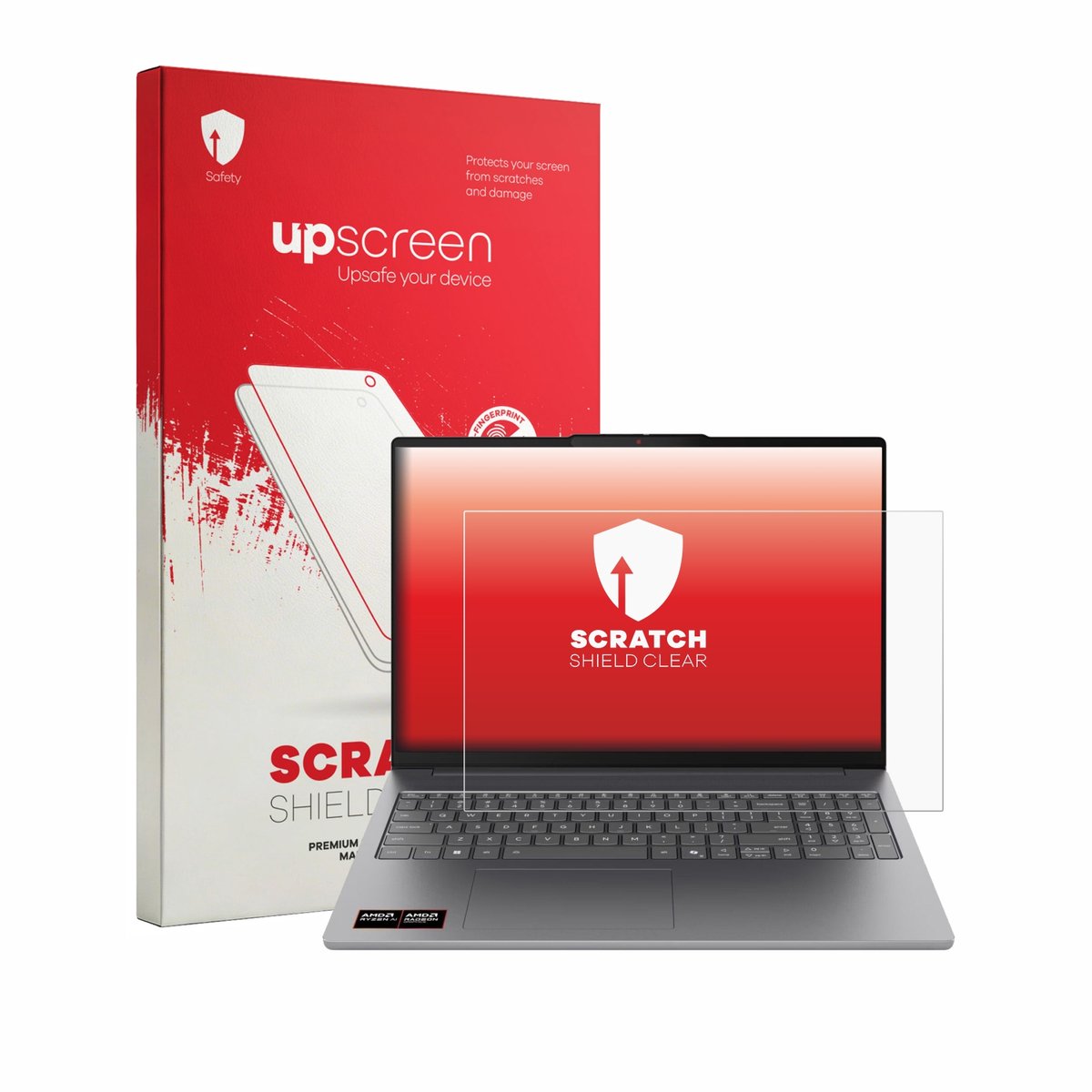 upscreen - Screenprotector voor Lenovo IdeaPad Slim 5a Gen 11 16" - Folie Beschermfolie transparant