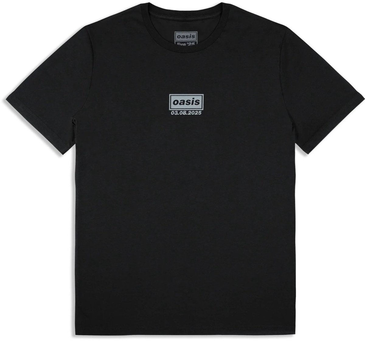 Oasis - London 3 Aug Event Heren Tshirt - 2XL - Zwart