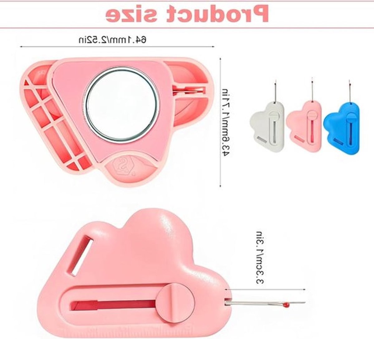Multifunctionele 2-in-1 Magnetische Naadgeleider met Naadseparator en Schaal voor Precisie Naaien, Ideaal voor Quilten en Creatief Werk