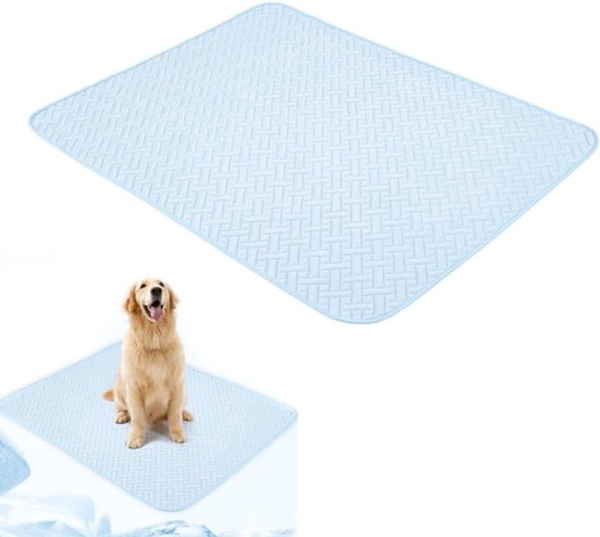 Koelmat voor honden - opvouwbare zelfkoelende mat - herbruikbare hondenijs - zijden koelpads voor kennel, bank, vloer en autostoel