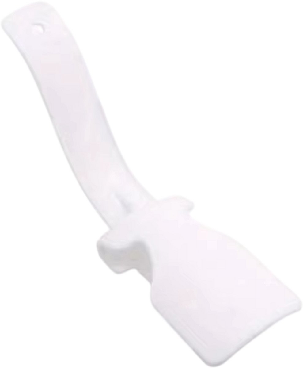 Schoenlepel 2 Stuks – Schoen Aantrekhulp van Kunststof, Lange Schoenlepel voor Makkelijk Schoenen Aantrekken, Schoenhulp voor Ouderen en Zwangere Vrouwen - Wit