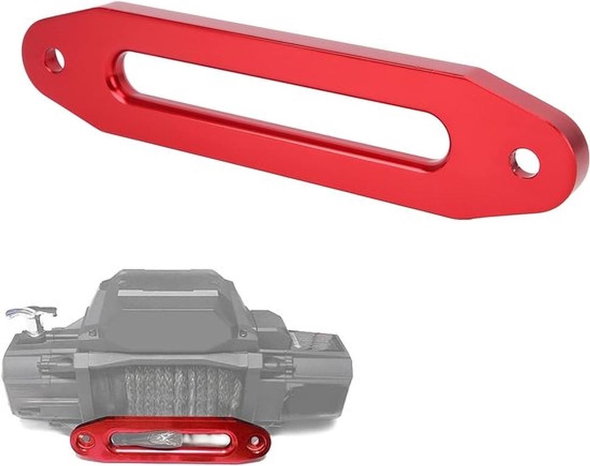 Fairlead voor lierkabel 10 inch / 25,4 cm - 8000 tot 15.000 Lbs - Rood - Terreinvoertuigen
