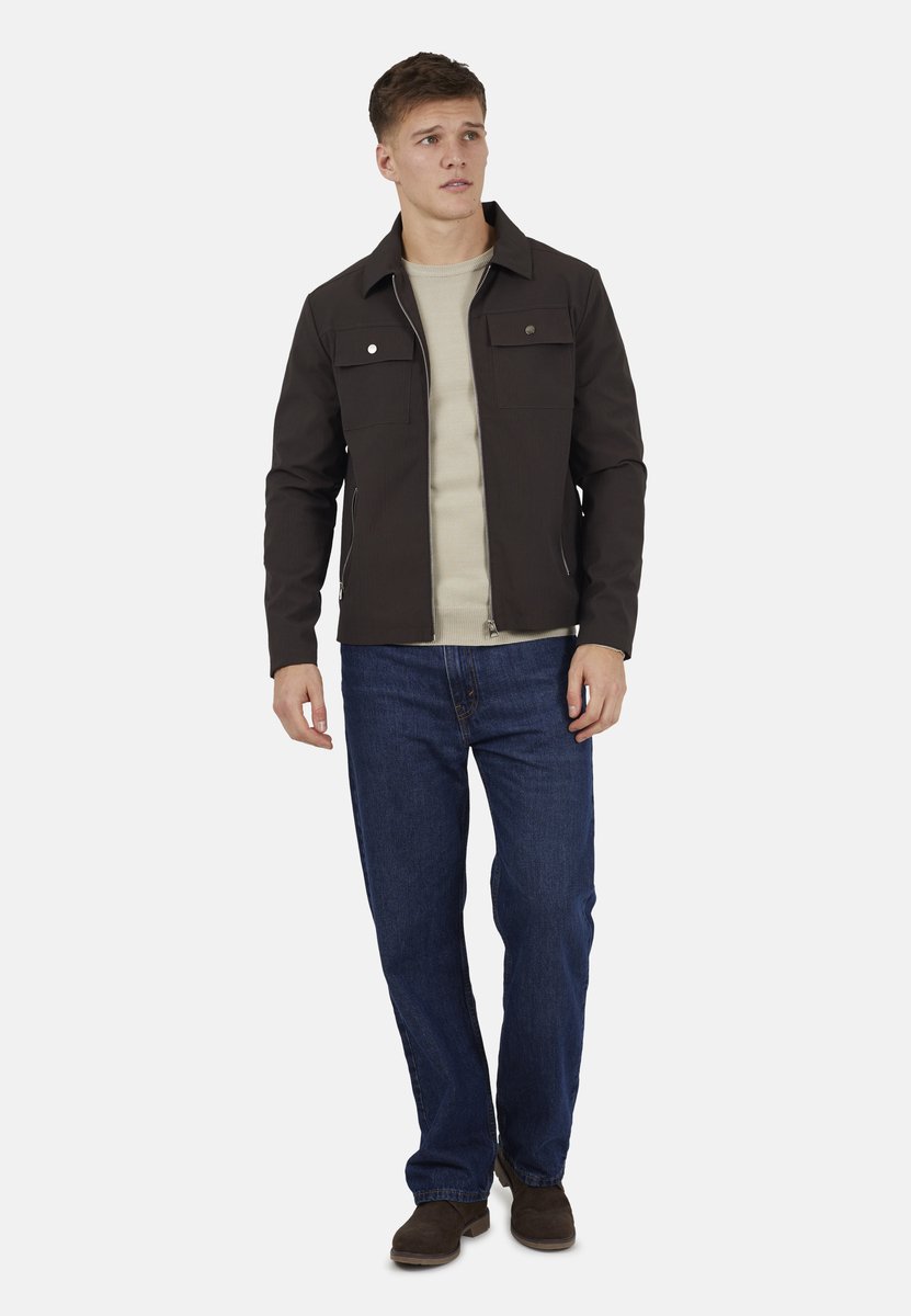 Brave Soul - Outdoorjas - Polyester - Mannen - Maat L - bruin