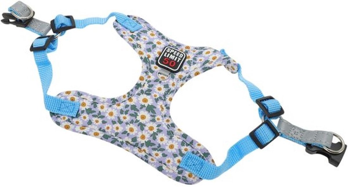 Huisdierharnas Verstelbaar - Harnas/Riem Set - Reflecterende Strepen - Veilig Vergrendelingssysteem - Hoogwaardig Polyester/Katoen - Geschikt voor Kleine/Middelgrote Honden/Katten - Hondentuig