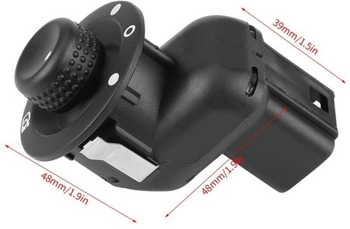 Elektrische Spiegelbesturing - Spiegel Schakelaar voor Auto - Compact Formaat - Handige Accessoire voor Cabrio
