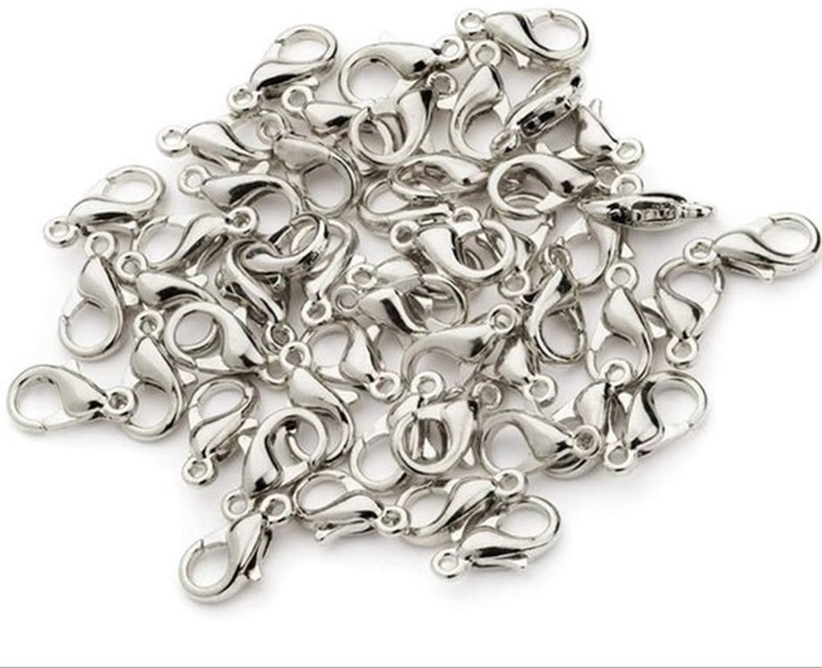 Karabijnhaak 21mm - Musketonhaak - Sluiting Sieraden Maken - Sleutelhanger - Kralen - Zinklegering, Duurzaam - Sluitingen