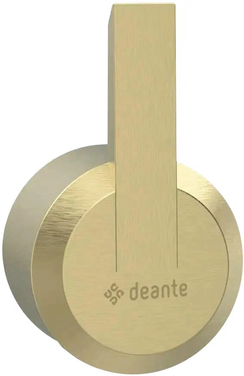 Sanifun Meli Handdoekhaak Geborsteld Goud – RVS 304 – Wandmontage – 59 x 35 mm