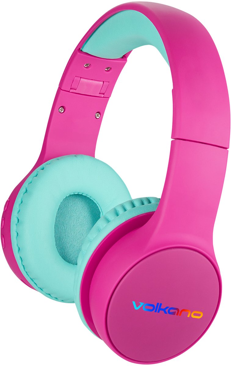 Volkano Atlas Bluetooth Koptelefoon Kinderen - Volumebegrenzer - Hoofdtelefoon voor kinderen - 26H Speeltijd - Roze