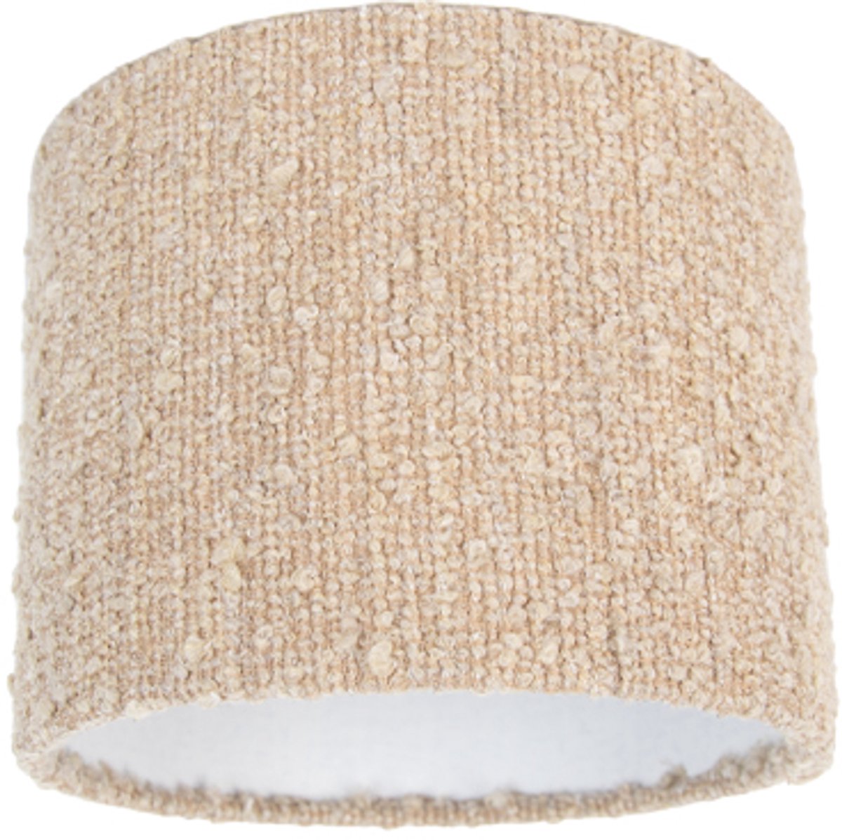 Qazqa moderne Lampenkap - Boucle - beige, supports-e27, diameter 18 centimeter