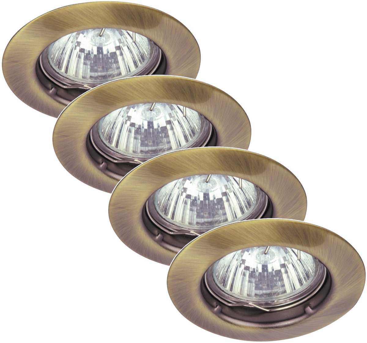 Rabalux - Plafondspot - inbouwarmatuur - IP20, bruin, GU5.3, 12V, Spot Relight - 4 stuks