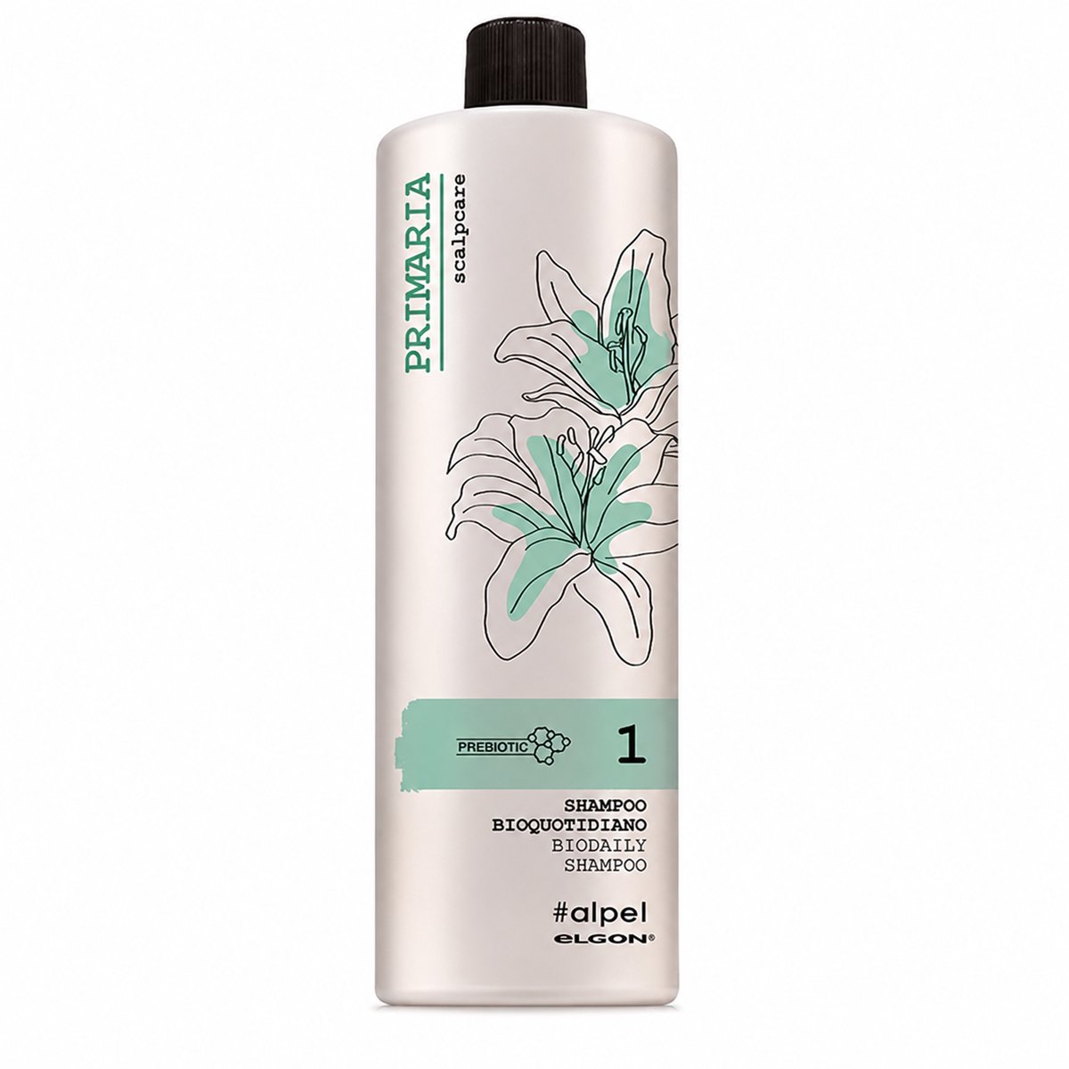 Elgon Primaria 1 Biodaily Shampoo 1000 ml - Shampoo - Normaal En Gevoelig Haar - Dagelijks Gebruik - Zachte Reiniging - Versterkt En Elastische Haren - Dermatologisch Getest