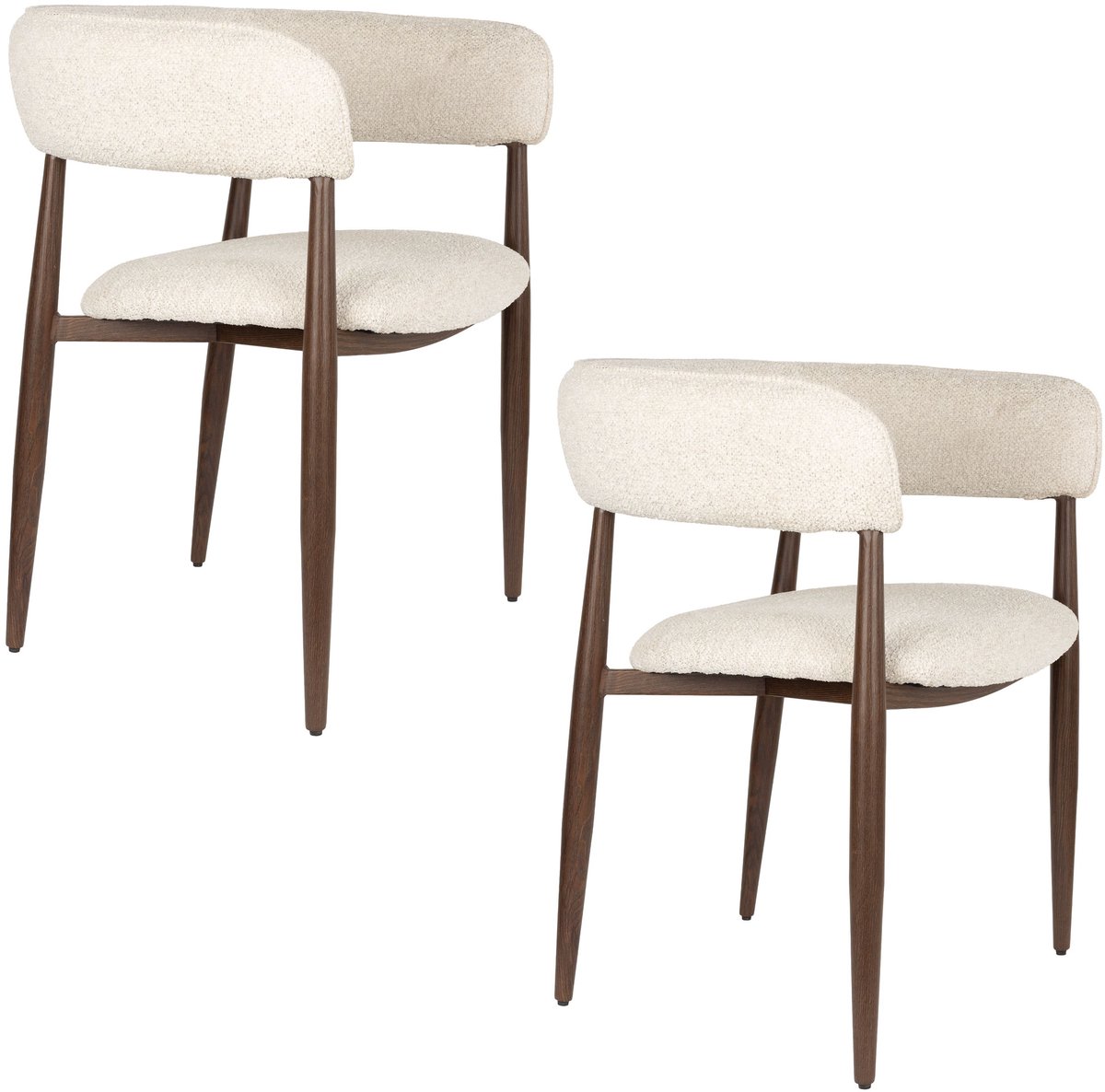 Housecraft Living Stanley Eetkamerstoelen Armleuning - Set van 2