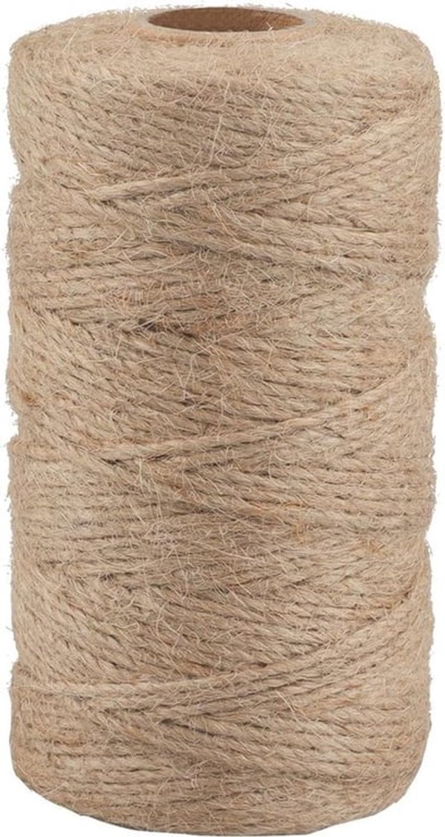 100m 15mm ambachtelijk jute touw voor tuinieren en decoratie