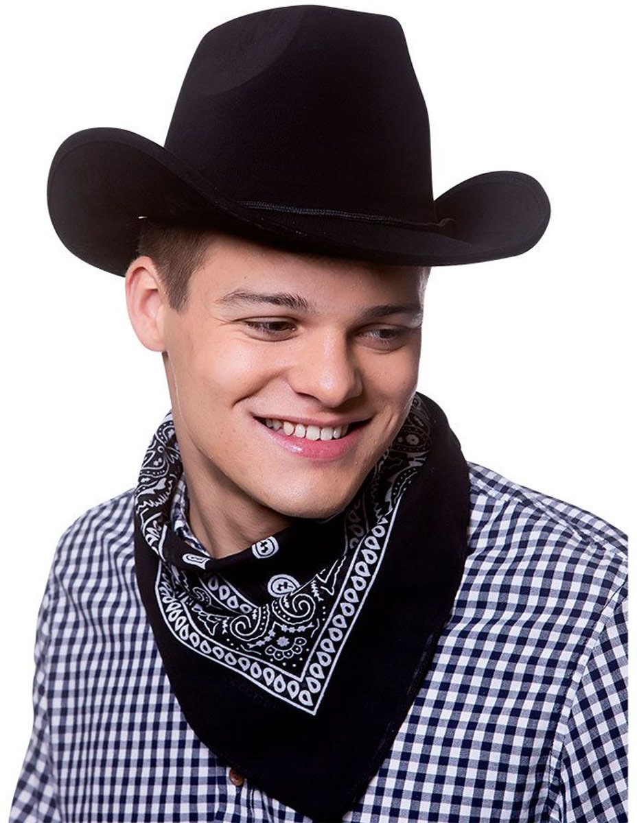 Zwarte bandana cowboy