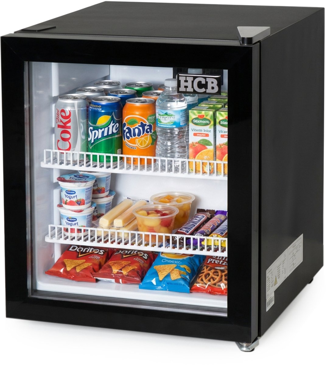 HCB® - Minibar - 46 liter - glasdeur koeling - 230V - 23 kg - 7997