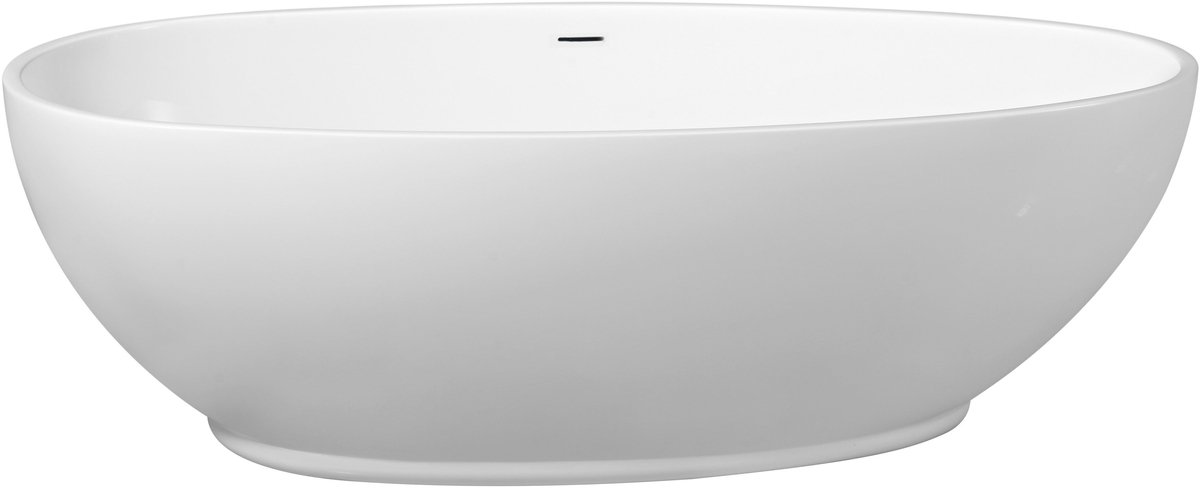 Vrijstaand ligbad Sanitado Elements Bomber 180x90cm glanzend wit