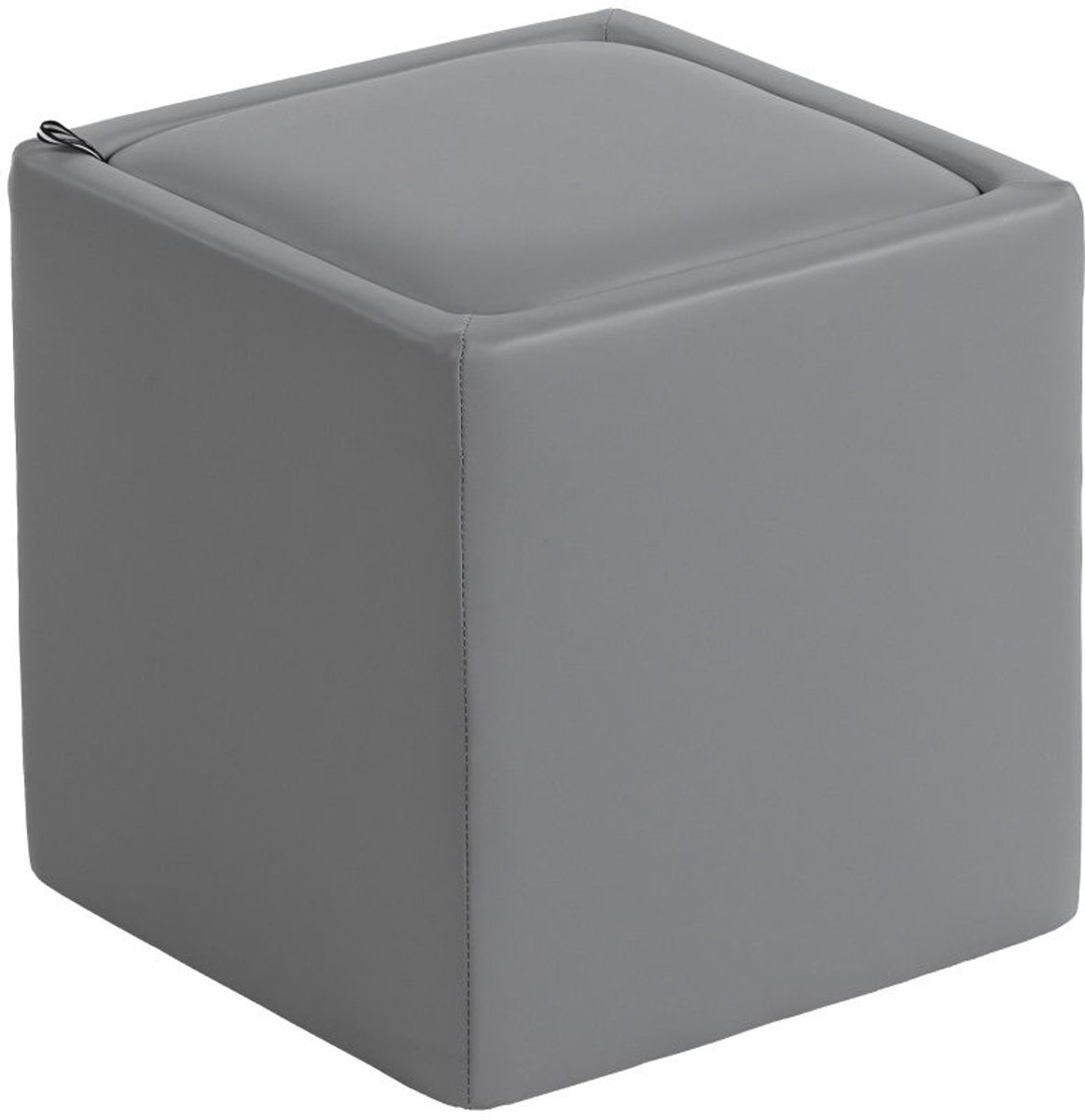 Opbergbox 40×40×40 cm Grijs MDF Schoenenbank voetenbank opbergbank opbergbox speelgoedkist bijzettafel met opbergruimte eenvoudig ontwerp gemakkelijk schoon te maken stabiel en duurzaam voor woonkamer en slaapkamer