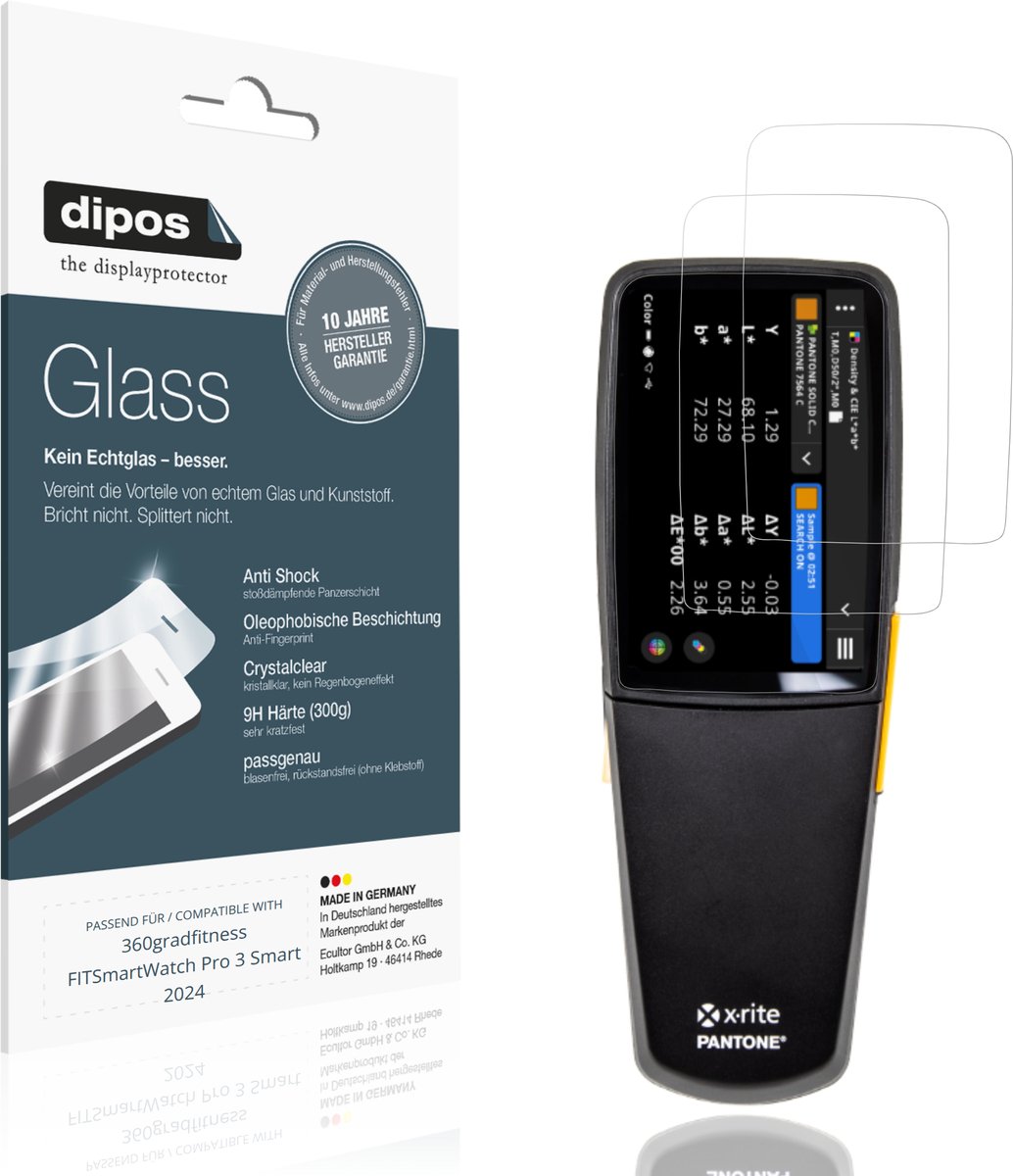 dipos – 2x Pantserfolie geschikt voor exact 2 | 9H Screenprotector