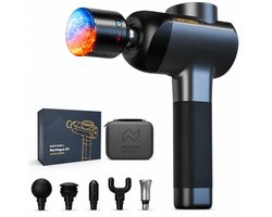 Northwall G1 Gold Series - Massage Gun - Gold Series - Professioneel - Massage Apparaat - Warmte-Koude massagekop - Massage Pistool Inclusief Koffer - 6 Opzetstukken